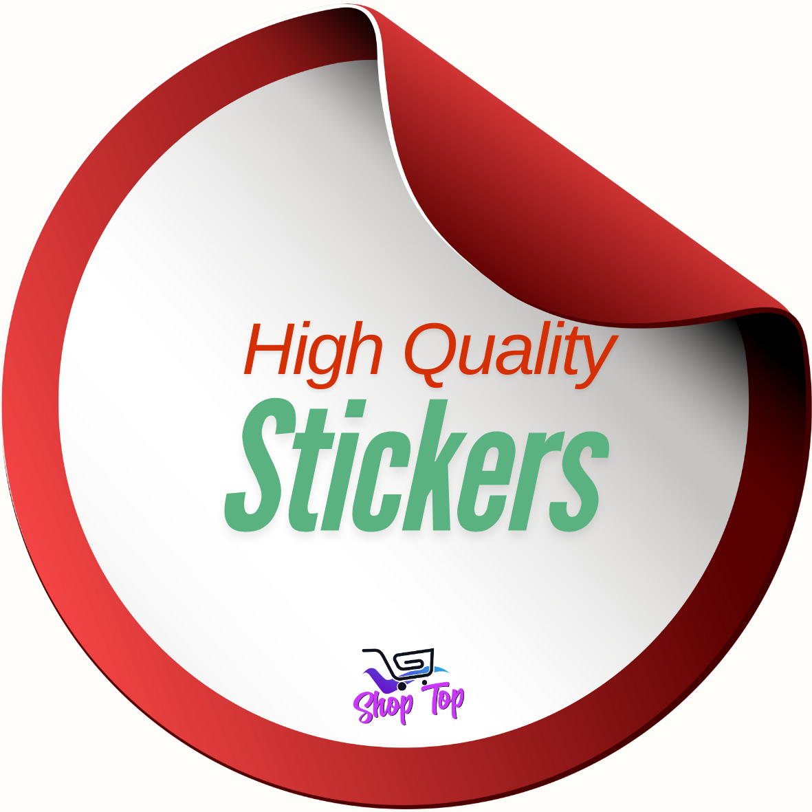 60 - Pcs 2-Inch Round/Square Stickers - High-Quality Stickers - Image 7