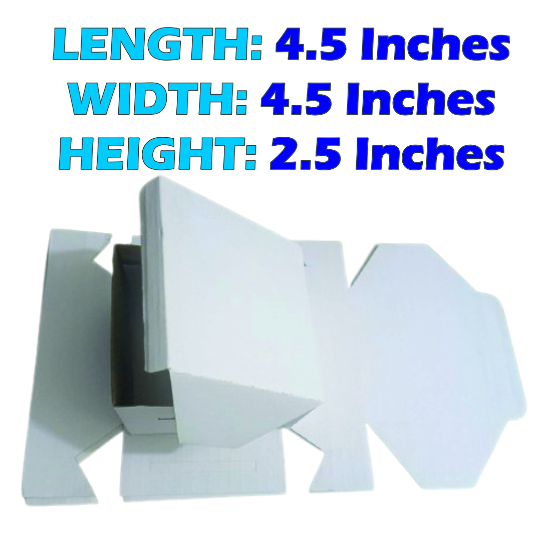 3-PLY White Hard Card Ecommerece Packing Boxes Size In Inches (4.5x4.5x2.5) For Shipment & Courier Pack Of 10 Boxes. - Image 4