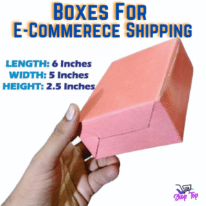 3-PLY Pink Laminated Hard Card Ecommerece Packing Boxes Size In Inches (6x5x2.5) For Shipment & Courier Pack Of 10 Boxes.
