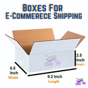 10 Pcs - White Packaging Boxes 3-ply Size 9.2 Inch x 6.5 Inch x 2.5 Inch - For E-commerce Shipping Box