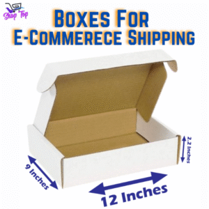 Hard Card Boxes For Courier Shipping & Gift Packing (12 x 9 x 2.2 Inches)