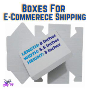 3-PLY White Hard Card Ecommerece Packing Boxes Size In Inches (8x5.5x3) For Shipment & Courier Pack Of 10 Boxes.