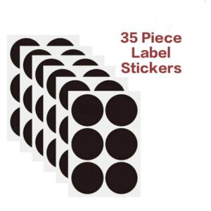 35pcs Removable Spice Jar Stickers Label Stickers Kitchen Storage Box Label Stickers For Bottles Jars Jam Bottle Pickle Container Label Easy To Apply Label Sticker