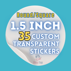 Transparent stickers for product labeling and branding 35 Pcs high quality
