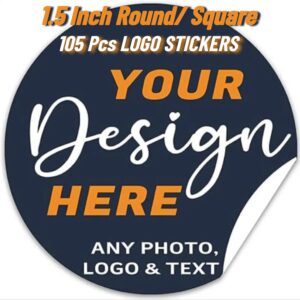 70 Pcs 1.5 Inch Round Self Adhesive Logo Stickers Square Logo Stickers For Business Promotion Product Label Stickers Thank you Stickers High Quality Self Adhesive Extra Glossy Stickers