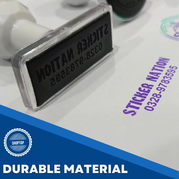 Custom Logo Stamp – Pre-Inked, No Ink Pad Needed – Personalized Flash Foam Stamps for Business, Personal & Office Use - Image 4