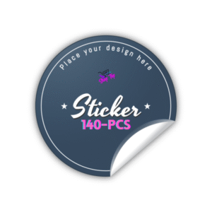 140 Custom Logo Stickers, Labels, Thank You Stickers | 1-Inch, High-Quality, Exclusive Deal