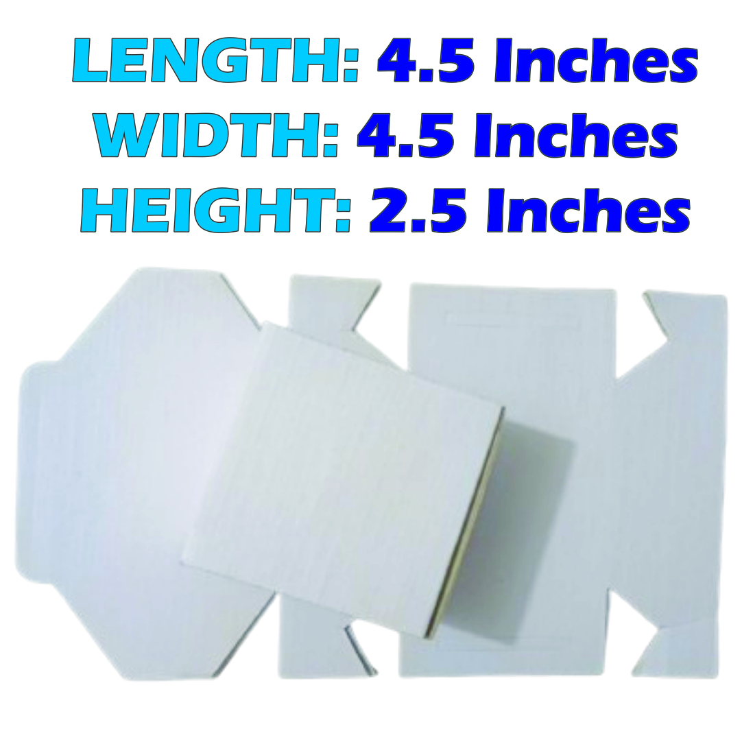 3-PLY White Hard Card Ecommerece Packing Boxes Size In Inches (4.5x4.5x2.5) For Shipment & Courier Pack Of 10 Boxes. - Image 2