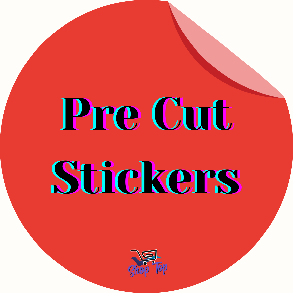 60 - Pcs 2-Inch Round/Square Stickers - High-Quality Stickers - Image 6